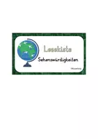 Vorschau - Stationenlernen - Lesespiel Sehenswürdigkeiten zuordnen - Deckblatt