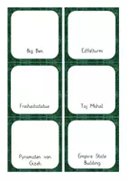 Vorschau - Stationenlernen - Lesespiel Sehenswürdigkeiten zuordnen - Seite 1