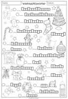 Vorschau - Arbeitsblätter - Weihnachtswörter - Arbeitsblatt (3-fach differenziert) DAF/DAZ - Seite 2