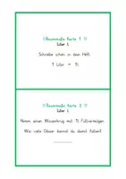 Vorschau - Stationenlernen - Kartei Raummaße Klasse 1 2 3 - Deckblatt