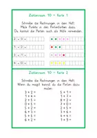 Vorschau - Aufgabenkarten - klasse 1 kartei ro 10 - Deckblatt