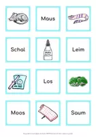 Vorschau - Spiele - Freebie: Zusatzmaterial Lesestreifen "Einfache Wörter" - Seite 1