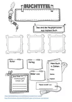 Vorschau - Arbeitsblätter - Plakat Buchvorstellung - Rahmen, Tipps, Bewertungsbogen - Seite 3