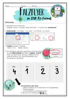 Vorschau - Arbeitsblätter - 4-Seitiger Flyer | Falzflyer | Dokumentgestaltung mit Word | WiK | Informatik - Seite 1