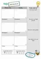 Vorschau - Arbeitsblätter - HomeOffice Wochenplan Leerformular - Seite 2