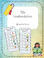 Vorschau - Stationenlernen - 10x Lesebandolino - Deckblatt