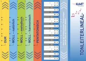 Vorschau - Arbeitsblätter - Tonleiterlineal - Dur- und Moll- Tonleitern lernen und erarbeiten - Deckblatt