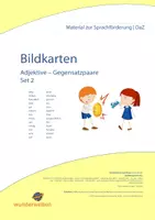 Vorschau - Fördermaterial/Inklusion - DaZ Adjektive Gegenteile - Deckblatt