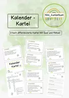 Vorschau - Merkblätter - Kalender Kartei - Deckblatt