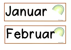 Vorschau - Poster - Tafelmaterial Kalender, Jahr, Wochentage, Tagesablauf - Seite 1