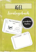 Vorschau - Mal- und Bastelvorlagen - Igel Lerntagebuch - Deckblatt