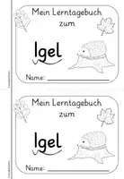Vorschau - Mal- und Bastelvorlagen - Igel Lerntagebuch - Seite 3