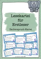 Vorschau - Bildkarten - KOMPLETTE LESEKARTEI mit dem kleinen Zauberer - Deckblatt
