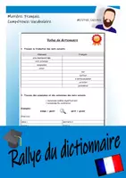 Vorschau - Arbeitsblätter - Vocabulaire ~ Rallye du dictionnaire - Deckblatt