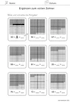 Vorschau - Arbeitsblätter - Ergänzen zum nächsten Zehner (Zehnerübergang vorbereiten) - Seite 3