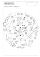 Vorschau - Arbeitsblätter - Adventskalender zum Ausmalen I Advent I Weihnachten - Seite 1