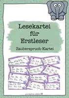 Vorschau - Bildkarten - Lesekartei für Erstleser - Zauberspruchkartei Nr.1 GS - Deckblatt