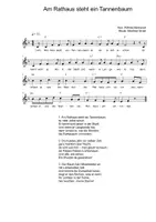 Vorschau - Arbeitsblätter - Am Rathaus steht ein Tannenbaum - Lied + Kanon - Seite 2