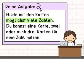 Vorschau - Unterrichtsreihen - Orientierung im ZR bis 1000 (Übung mit Stellenwertkarten, Erklärvideo) - Seite 1