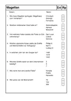 Vorschau - Test - Test: Ferdinand Magellan (mit Lösung) - Deckblatt