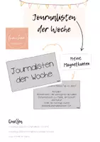 Vorschau - Poster - Journalisten der Woche - Deckblatt