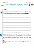 Vorschau - Stundenentwürfe - Die Wegbeschreibung zu meinem Lieblingstier! - Deckblatt