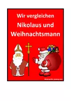 Vorschau - Poster - Wir vergleichen Nikolaus und Weihnachtsmann - Deckblatt