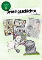 Vorschau - Arbeitsblätter - Eine Gruselgeschichte schreiben - Deckblatt