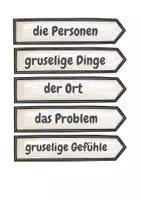 Vorschau - Arbeitsblätter - Eine Gruselgeschichte schreiben - Seite 1