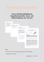 Vorschau - Test - Deutsch - Test zur deutschen Rechtschreibung - Deckblatt