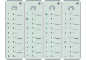 Vorschau - Fördermaterial/Inklusion - Rechenstreifen: 1x1 und Division ohne Rest - Seite 3