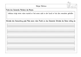 Vorschau - Unterrichtsreihen - Materialpaket Nikolaus Lernwerkstatt Lese Mal Aufgaben Stationen Hörauftrag - Seite 3