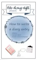 Vorschau - Fördermaterial/Inklusion - How to write a diary entry - Deckblatt