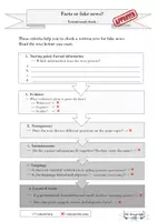Vorschau - Arbeitsblätter - Checklists: Fact or fake news?! - A textinternal and textexternal checklist - Seite 3