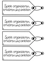 Vorschau - Arbeitsblätter - Spiele organisieren, erklären und anleiten Spielekartei - Seite 1