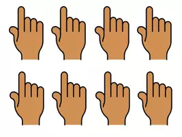Vorschau - Bildkarten - Fingerlücke I Abstand halten beim Schreiben - Seite 1