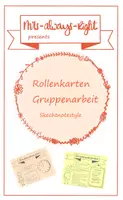 Vorschau - Aufgabenkarten - Rollenkarten Gruppenarbeit Sketchnotestyle - Deckblatt