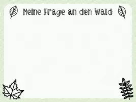 Vorschau - Arbeitsblätter - Fragen an den Wald: unser Waldbriefkasten - Seite 3