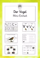 Vorschau - Unterrichtsreihen - Der Vogel: Mini-Einheit (Fotos, differenziert) - Deckblatt