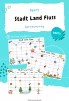 Vorschau - Arbeitsblätter - Stadt Land Fluss - Deckblatt