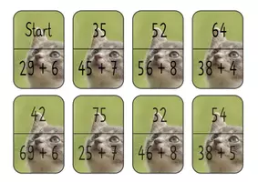 Vorschau - Spiele - Kopfrechenspiel "Ich habe ... Wer hat ... ? Klasse 2 Addition im Zahlenraum 100, 16 Karten - Deckblatt
