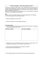 Vorschau - Arbeitsblätter - The Wave Chapter 1 Ben Ross ideal teacher - Seite 1