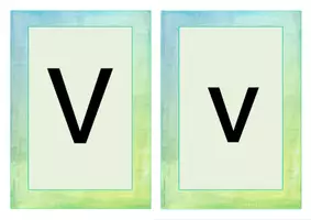 Vorschau - Präsentationen/Tafelbilder - Buchstabe V Einführung Bildkarten, Wortkarten, Alphabetisierung, Deutsch, Flashcards - Seite 1