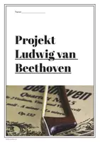 Vorschau - Arbeitsblätter - Projekt Beethoven - 4 Portfolios - Deckblatt