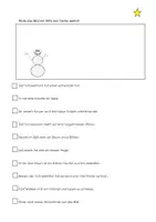 Vorschau - Arbeitsblätter - Lies und male: „Schneemann“ (zweifach differenziert) (Freiarbeit für Weihnachten) - Seite 1