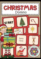 Vorschau - Spiele - Christmas Vocabulary Game - Domino | Weihnachten Wortschatz spielerisch üben - 5.–6. Klasse - Deckblatt