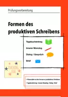 Vorschau - Präsentationen/Tafelbilder - Formen des produktiven Schreibens - Deckblatt