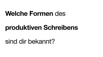 Vorschau - Präsentationen/Tafelbilder - Formen des produktiven Schreibens - Seite 2