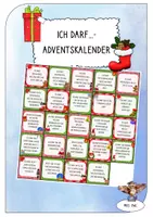 Vorschau - Aufgabenkarten - Ich darf...-Adventskalender - Deckblatt