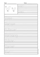 Vorschau - Arbeitsblätter - Arbeitsblätter Buchstabe V Druckschrift, Buchstabeneinführung, DaZ, Deutsch - Seite 3